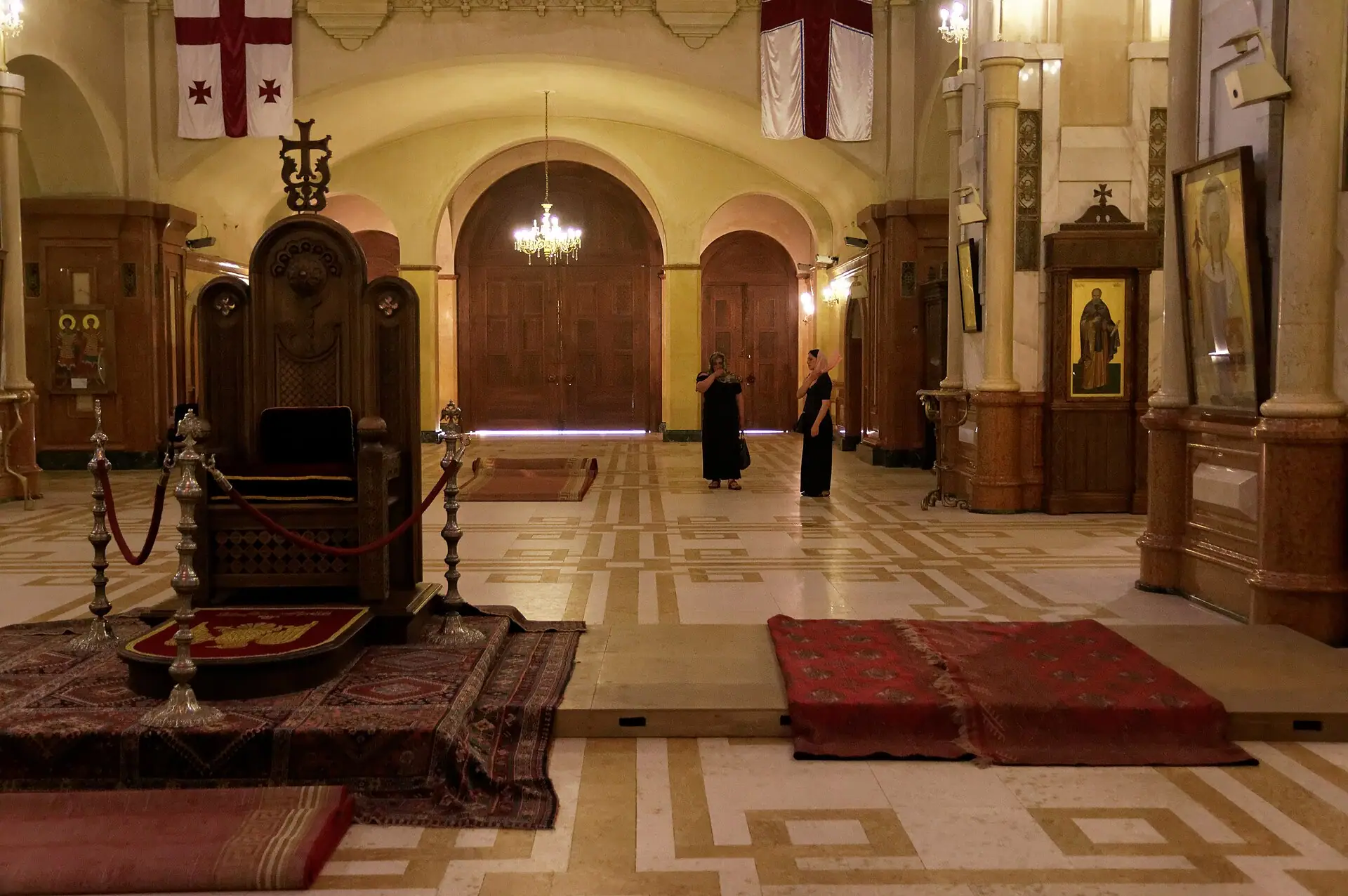 Interior of Holy Trinity Cathedral (Sameba), Tbilisi